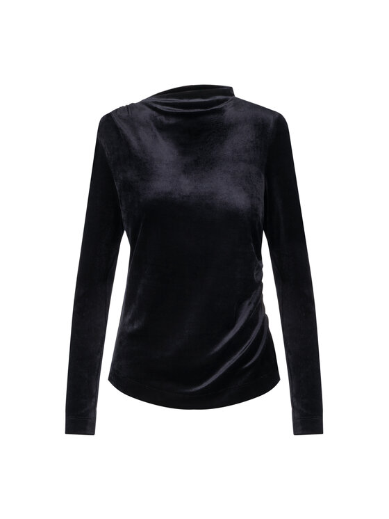 Deni Cler Milano Deni Cler Milano Bluzka W-DC-1460-F5-J8-58-1 Granatowy Regular Fit