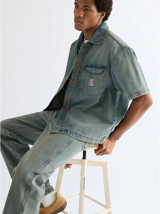 Wrangler Wrangler Jeansy Loose Straight Niebieski Loose Fit