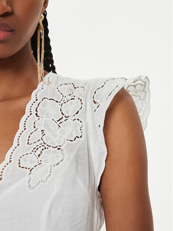 TWINSET TWINSET Rochie de vară 241TT2330 Alb Regular Fit