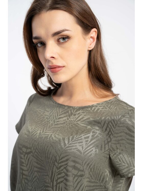 CLICK CLICK Halenka 10-6837 Zelená Regular Fit