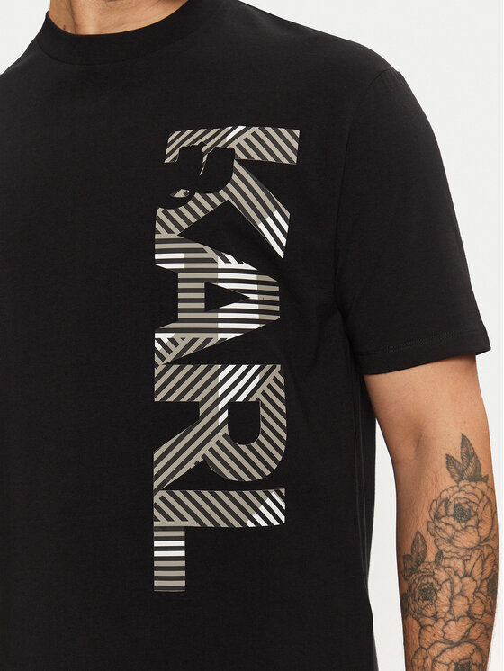 KARL LAGERFELD KARL LAGERFELD T-särk 755198 551221 Must Regular Fit
