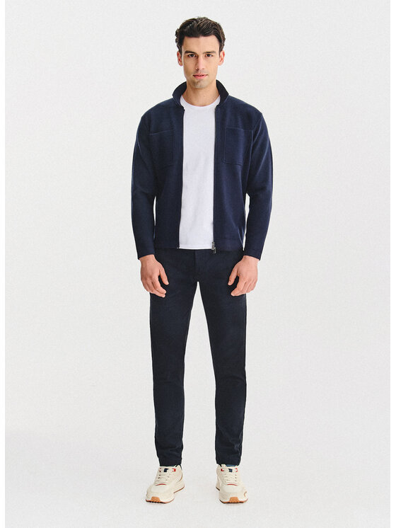 Pako Lorente Pako Lorente Kardigan P25WF-2X-013 Granatowy Classic Fit