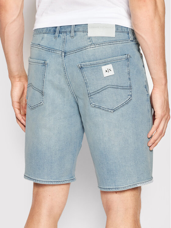 Armani Exchange Armani Exchange Džínové šortky 3LZJ65 Z2G9Z 05EK Modrá Slim Fit