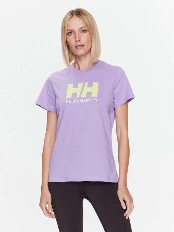 Helly Hansen Majica Logo 34112 Vijolična Regular Fit