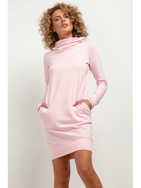 Tessita Tessita Každodenní šaty T376 Růžová Straight Fit