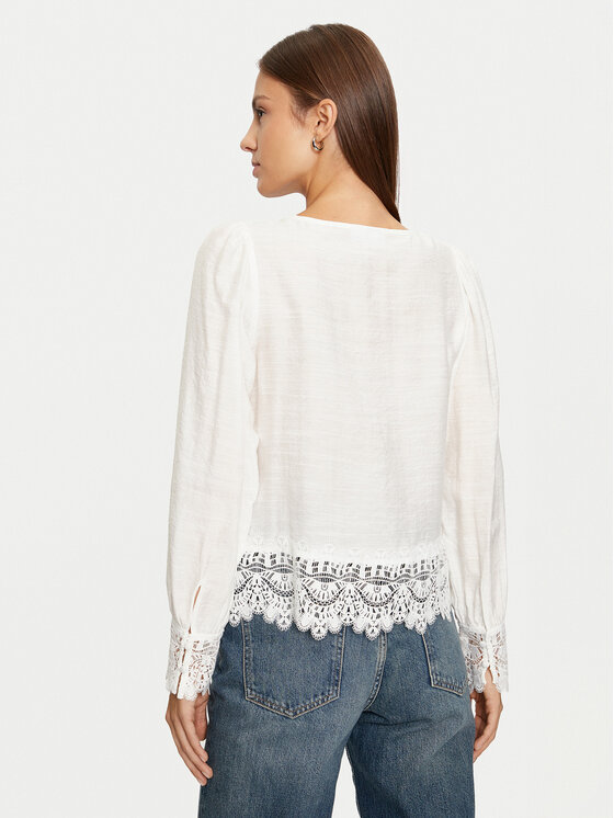 Vila Vila Bluse Lina 14103516 Weiß Regular Fit