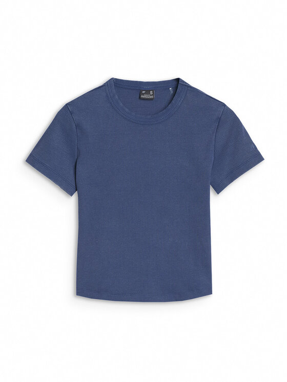 4F 4F T-Shirt SS MIDSHOP TEXTILE Tmavomodrá Slim Fit