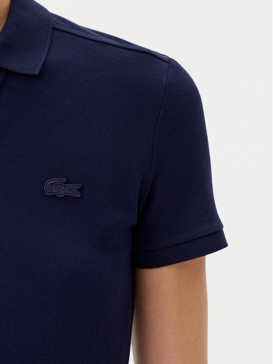 Lacoste Lacoste Polo PF5462 Granatowy Slim Fit
