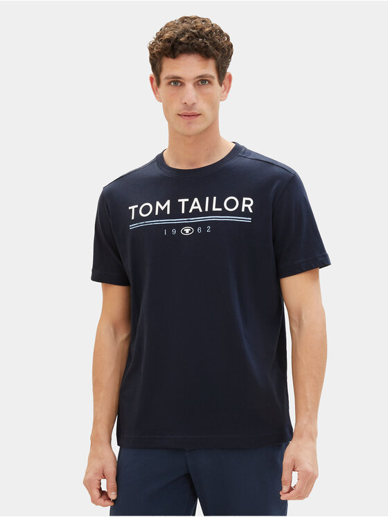 Tom Tailor Tom Tailor T-krekls 1040988 Tumši zils Regular Fit