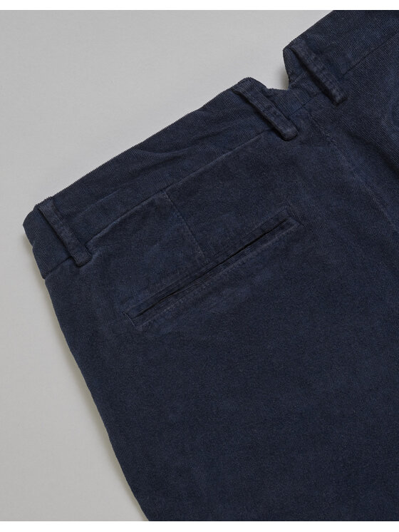 Borgio Borgio Spodnie materiałowe velluto Granatowy Slim Fit