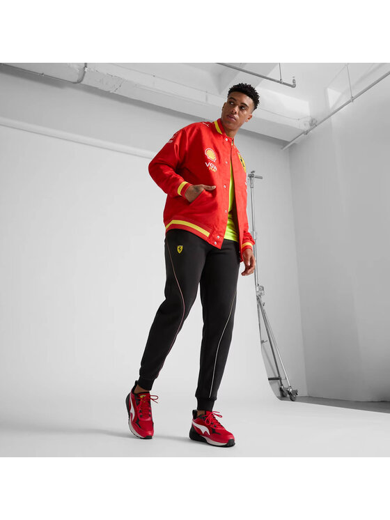 Scuderia Ferrari Scuderia Ferrari Kurtka bomber Team 2024 Varsity Czerwony Regular Fit