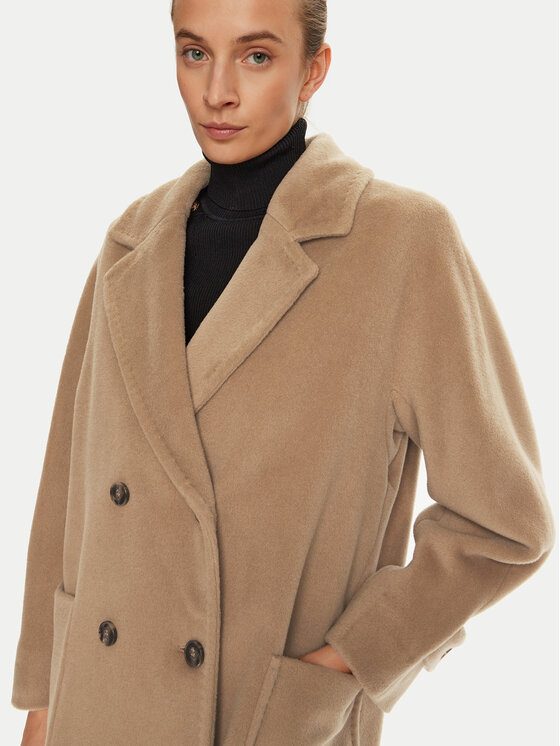 Marella Marella Vilnonis paltas Aprilla 2423016142 Ruda Regular Fit