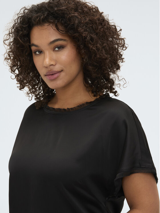 Fiorella Rubino Fiorella Rubino Bluzka 2009L000666N033 Czarny Regular Fit