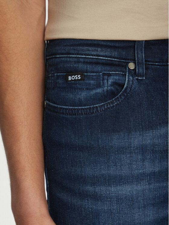 BOSS BOSS Jeans hlače H-Delaware 50538548 Mornarsko modra Slim Fit