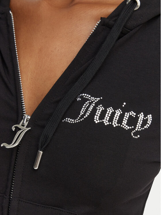 Juicy Couture Juicy Couture Bluza Oola JCWAS126306 Czarny Slim Fit