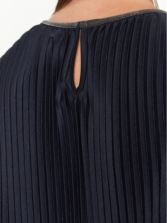 Fabiana Filippi Fabiana Filippi Top TPD273W305 Granatowy Regular Fit