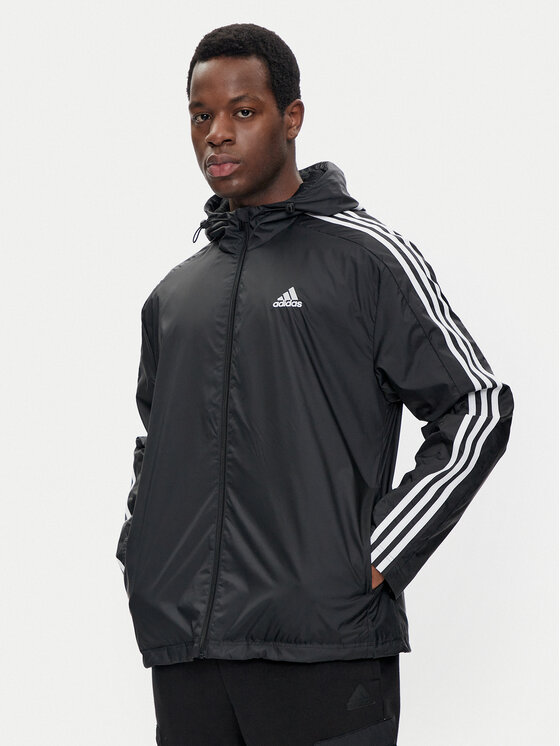 adidas Vetrovka Essentials 3-Stripes IB0381 Čierna Regular Fit