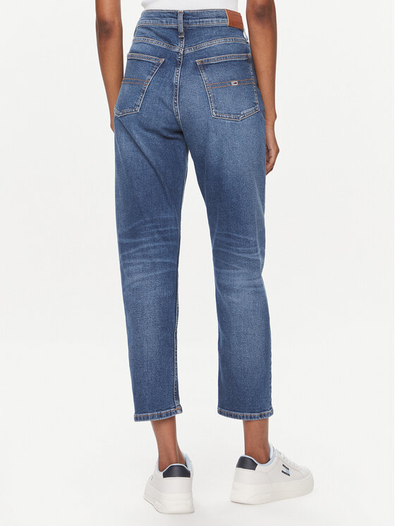 Tommy Jeans Tommy Jeans Džinsai Izzie Hgh Sl Ank Ah5150 DW0DW17194 Tamsiai mėlyna Straight Leg