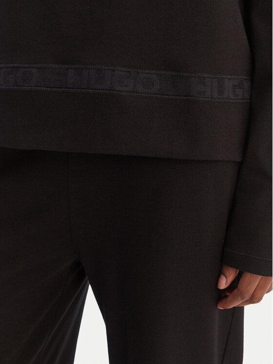 HUGO HUGO Pidžama Logo 50556636 Melns Regular Fit