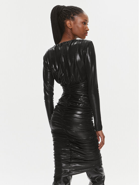 PINKO Pinko Koktejlové šaty 103145 Y5RA Čierna Slim Fit