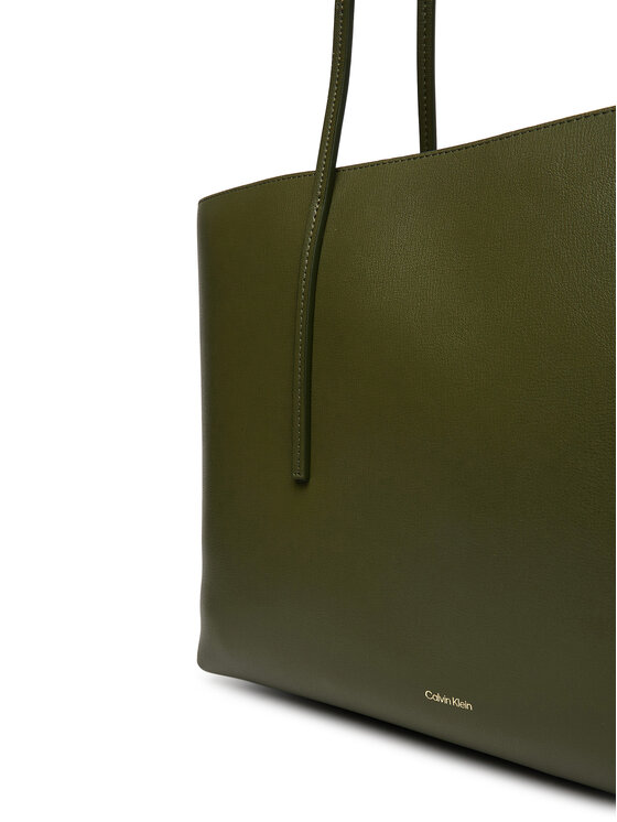 Calvin Klein Calvin Klein Torebka Foil Logo Tote W/Pouch LV04F3274G Zielony