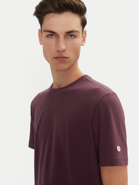 Champion Champion T-Shirt 220425 Fioletowy Regular Fit