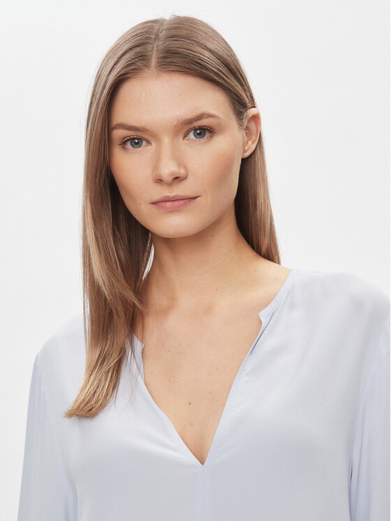 Tommy Hilfiger Tommy Hilfiger Bluză WW0WW40529 Albastru celest Relaxed Fit