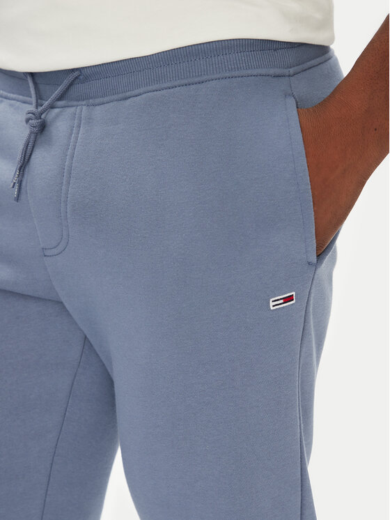 Tommy Jeans Tommy Jeans Sportinės kelnės Flag DM0DM20473 Mėlyna Slim Fit
