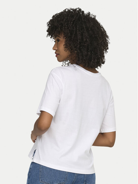 ONLY ONLY T-krekls Susan 15372179 Balts Regular Fit