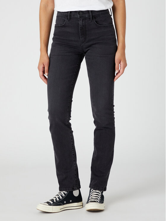 Wrangler Jeans hlače W26LDF36O 112332356 Črna Slim Fit