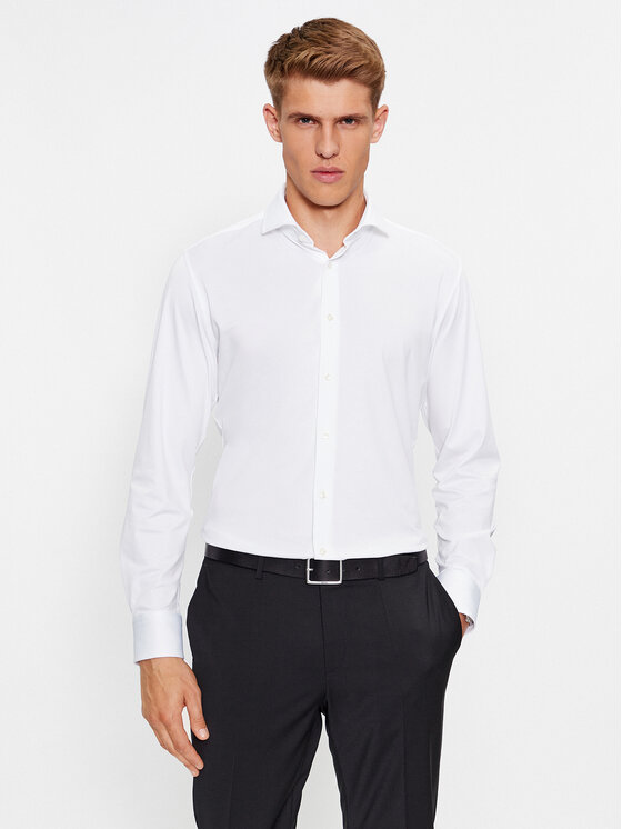 BOSS Boss Camicia P-Hank-Spread-C1-222 50503533 Bianco Slim Fit