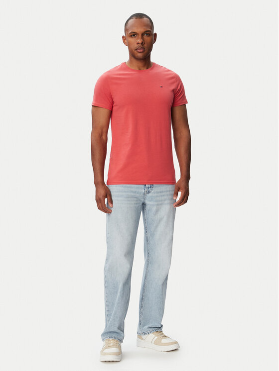 Tommy Jeans Tommy Jeans T-shirt DM0DM04411 Rosso Slim Fit