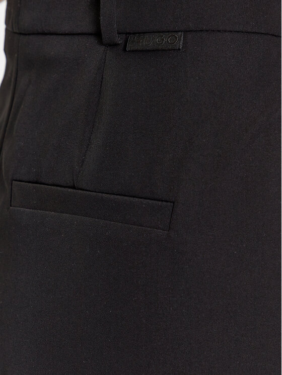 HUGO Hugo Spodnie materiałowe 50494490 Czarny Regular Fit