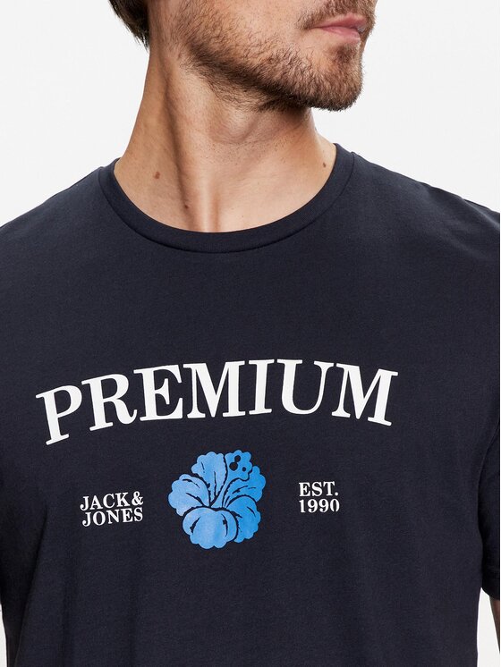 Jack&Jones Jack&Jones Tričko Jprblaalfie 12259673 Tmavomodrá Regular Fit