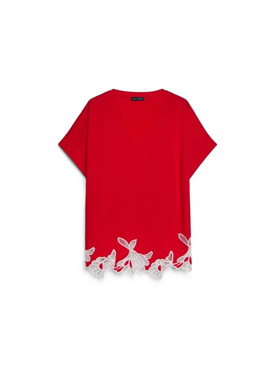 Fiorella Rubino Fiorella Rubino T-Shirt G0AHL009164N016 Czerwony Regular Fit