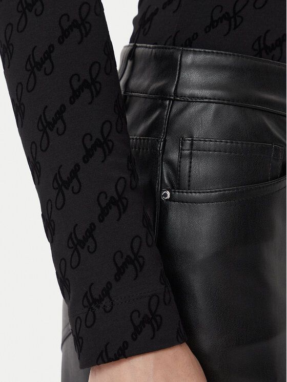 HUGO HUGO Боди Flokky 50570394 Черен Slim Fit
