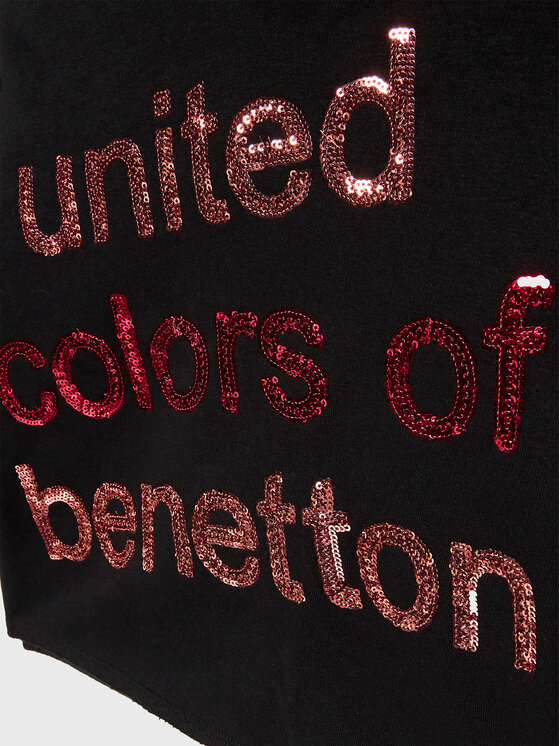 United Colors Of Benetton United Colors Of Benetton Μπλούζα 35TMC201N Μαύρο Regular Fit