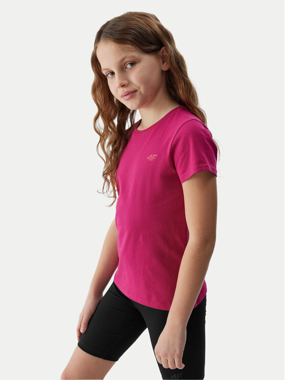 4F 4F T-shirt 4FJWSS24TTSHF1110 Rosa Regular Fit