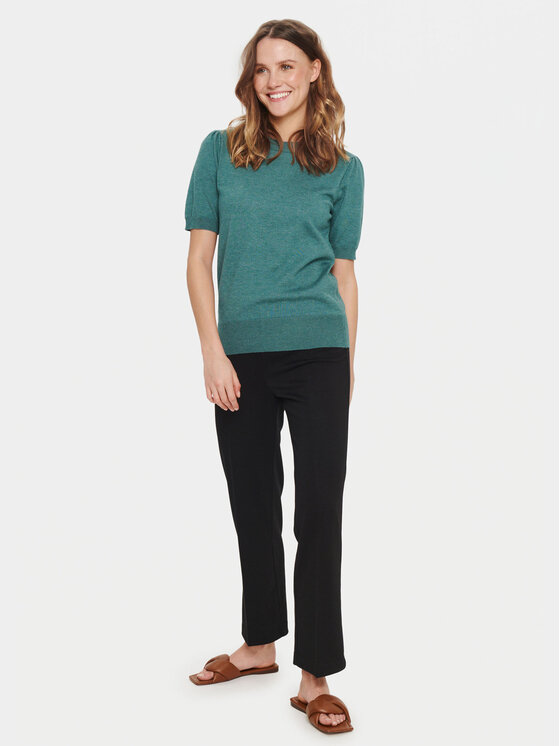 Saint Tropez Saint Tropez Πουλόβερ 30511788 Πράσινο Classic Fit