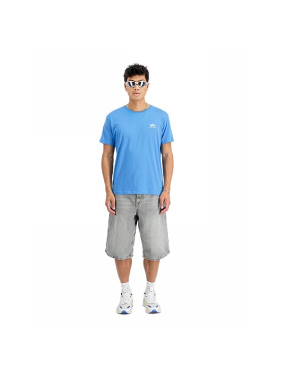 Alpha Industries Alpha Industries Tričko AI.188505-737 Modrá Basic Fit