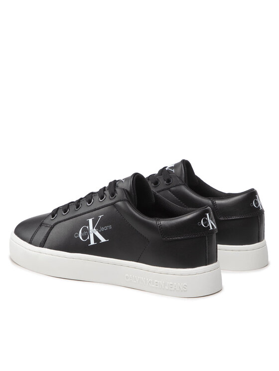 Calvin Klein Jeans Calvin Klein Jeans Laisvalaikio batai Classic Cupsole Laceup Low Lth YM0YM00491 Juoda