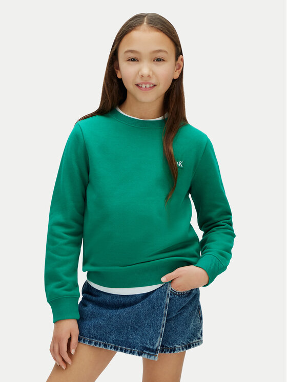 Calvin Klein Jeans Hanorac Mini Badge LV1CKSJB33 Verde Regular Fit