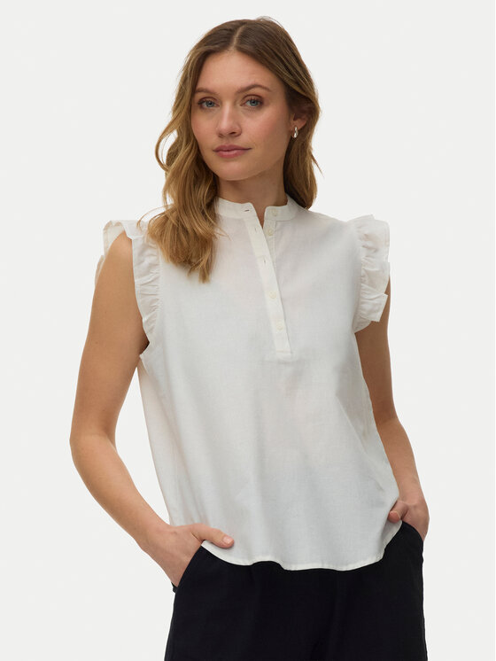 Vero Moda Bluză Selma 10345667 Alb Regular Fit