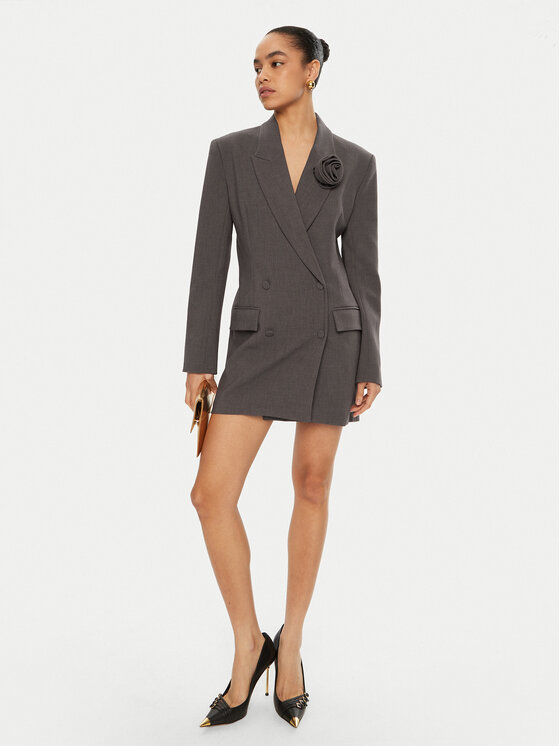 Bardot Bardot Sukienka koktajlowa 59055DB1 Szary Regular Fit