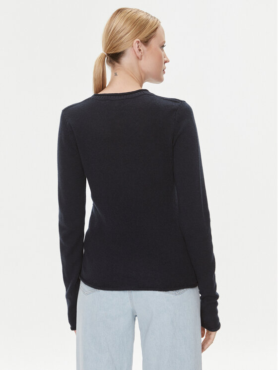 Tommy Hilfiger Tommy Hilfiger Sweater WW0WW40264 Sötétkék Regular Fit