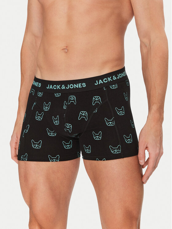 Jack&Jones Jack&Jones Set di 3 boxer Denim Dog 12275817 Multicolore