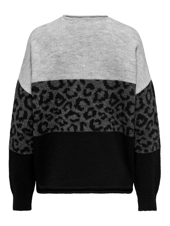 ONLY ONLY Džemper Jade 15294969 Siva Regular Fit