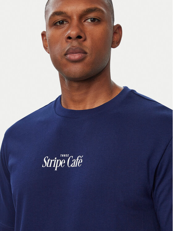 adidas adidas T-särk Coffee Cafe Donut Bag KT9711 Sinine Regular Fit