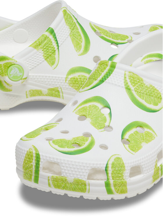 Crocs Crocs Klapki Classic Fresh Fruits Clog 211008 Biały