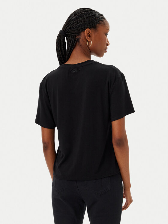 MET MET T-särk M10 262TP Must Regular Fit